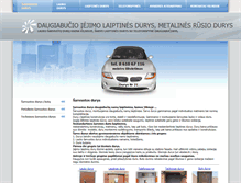 Tablet Screenshot of durys.website.lt